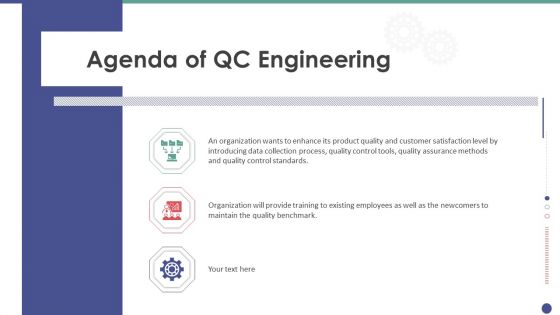 Agenda Of QC Engineering Ppt Layouts Layout PDF