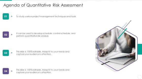 Agenda Of Quantitative Risk Assessment Inspiration PDF