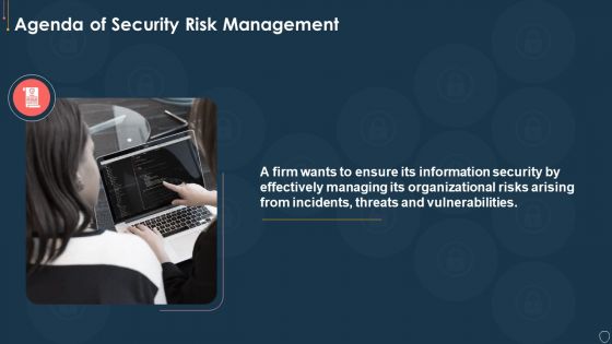 Agenda Of Security Risk Management Graphics PDF