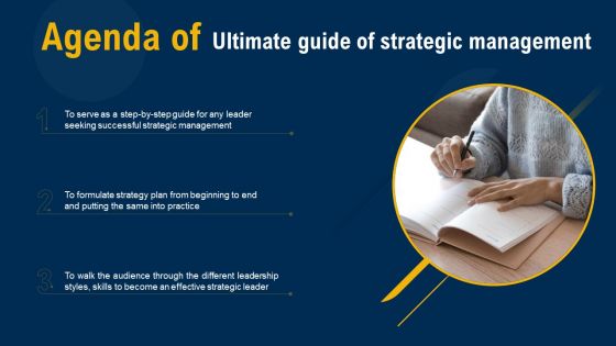 Agenda Of Ultimate Guide Of Strategic Management Guidelines PDF