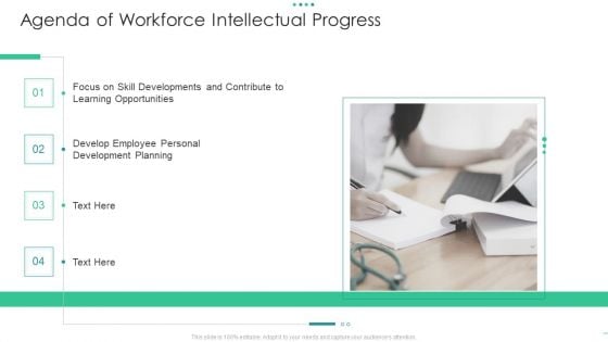 Agenda Of Workforce Intellectual Progress Topics PDF