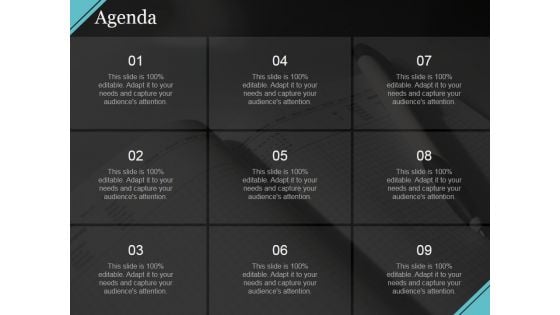 Agenda Ppt PowerPoint Presentation Infographic Template Brochure