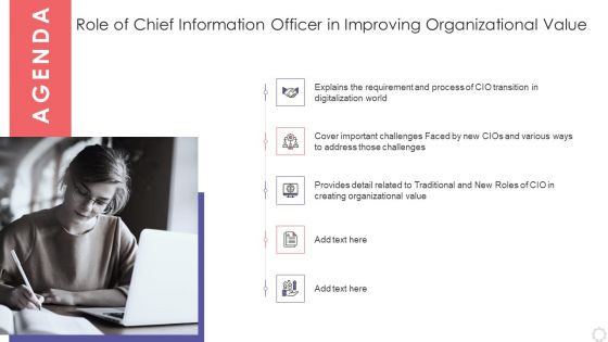 Agenda Role Of Chief Information Officer In Improving Organizational Value Download PDF