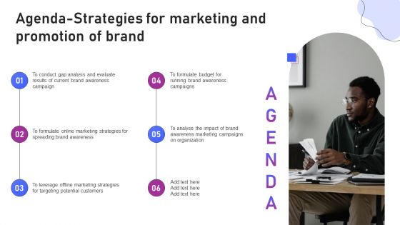 Agenda Strategies For Marketing And Promotion Of Brand Professional PDF Agenda Strategies For Marketing And Promotion Of Brand Professional PDF