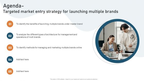 Agenda Targeted Market Entry Strategy For Launching Multiple Brands Diagrams PDF