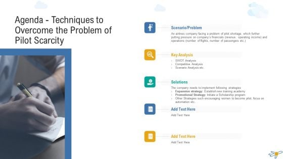Agenda Techniques To Overcome The Problem Of Pilot Scarcity Formats PDF