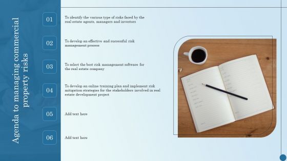 Agenda To Managing Commercial Property Risks Summary PDF Agenda To Managing Commercial Property Risks Summary PDF
