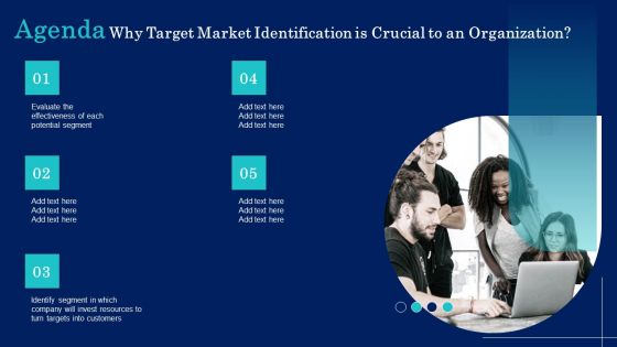 Agenda Why Target Market Identification Is Crucial To An Organization Professional PDF