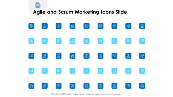 Agile And Scrum Marketing Icons Slide Ppt Slides Examples PDF