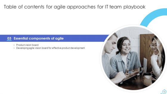 Agile Approaches For IT Team Playbook Ppt PowerPoint Presentation Complete With Slides