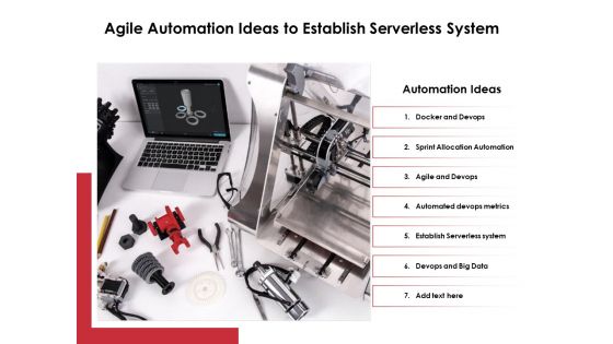Agile Automation Ideas To Establish Serverless System Ppt PowerPoint Presentation Inspiration Show PDF