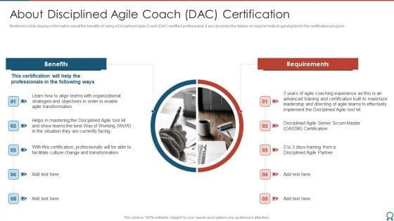 Agile Certified Professional About Disciplined Agile Coach DAC Certification Template PDF Agile Certified Professional About Disciplined Agile Coach DAC Certification Template PDF