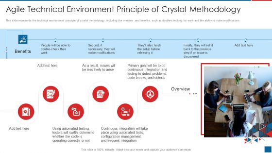 Agile Crystal Method Agile Technical Environment Principle Of Crystal Methodology Clipart PDF
