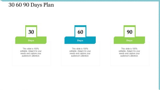 Agile Delivery Methodology For IT Project 30 60 90 Days Plan Ppt Icon Examples PDF