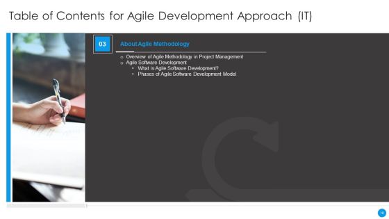Agile Development Approach IT Ppt PowerPoint Presentation Complete Deck With Slides Slide10