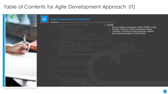 Agile Development Approach IT Ppt PowerPoint Presentation Complete Deck With Slides Slide40