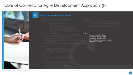 Agile Development Approach IT Ppt PowerPoint Presentation Complete Deck With Slides