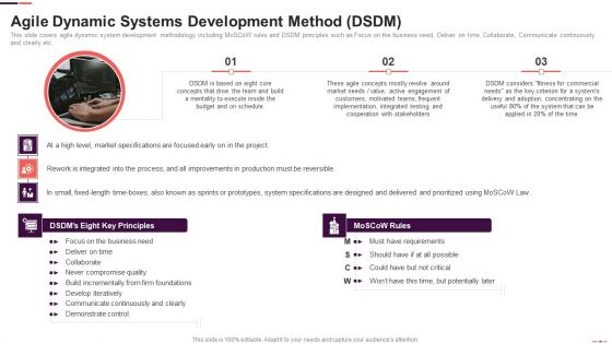 Agile Dynamic Systems Development Method DSDM Agile Project Management Structure Download PDF