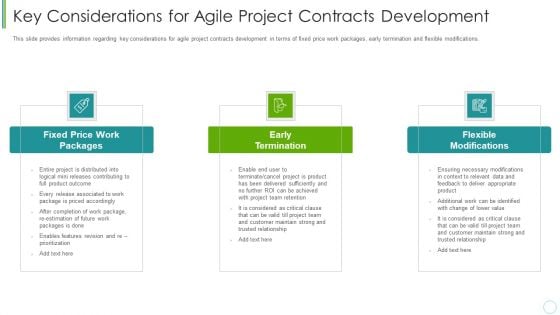 Agile Expenditure Evaluation Methodologies For Project Management IT Key Considerations For Agile Project Ideas PDF