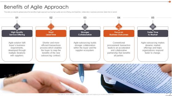 Agile In Request For Proposal Way Benefits Of Agile Approach Slides PDF