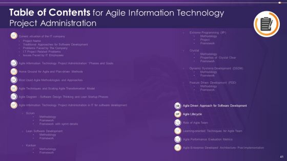 Agile Information Technology Project Administration Ppt PowerPoint Presentation Complete Deck With Slides