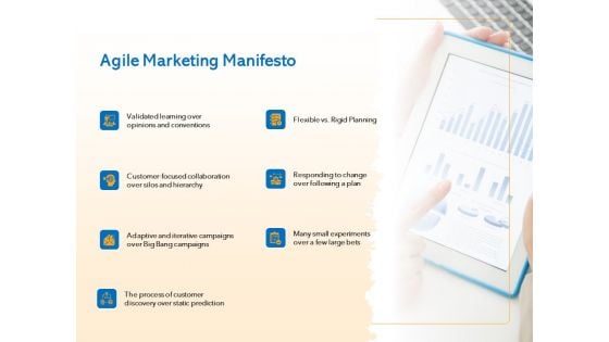 Agile Marketing Approach Agile Marketing Manifesto Ppt Professional Show PDF