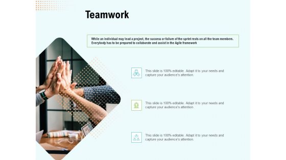 Agile Marketing Guide Teamwork Ppt Deck PDF