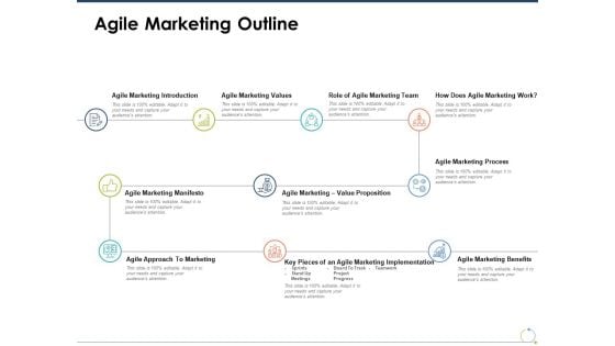 Agile Marketing Outline Ppt PowerPoint Presentation Background Images