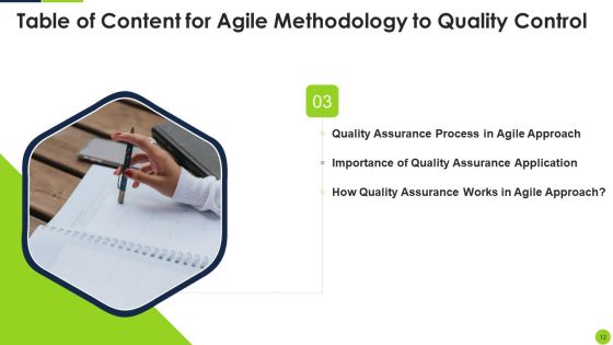 Agile Methodology To Quality Control Ppt PowerPoint Presentation Complete Deck With Slides