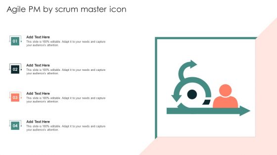 Agile PM By Scrum Master Icon Structure PDF