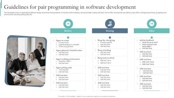Agile Playbook For Program Designers Guidelines For Pair Programming In Software Development Ppt Layouts Samples PDF Agile Playbook For Program Designers Guidelines For Pair Programming In Software Development Ppt Layouts Samples PDF