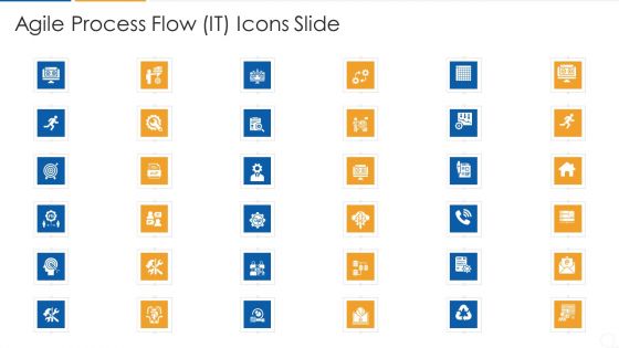 Agile Process Flow It Icons Slide Sample PDF