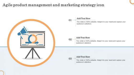 Agile Product Management And Marketing Strategy Icon Clipart PDF