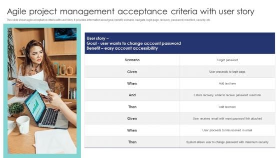 Agile Project Management Acceptance Criteria With User Story Ideas PDF Agile Project Management Acceptance Criteria With User Story Ideas PDF