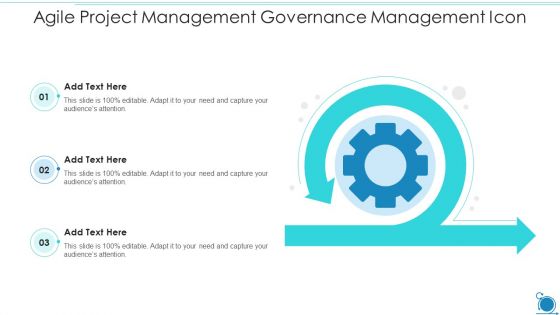 Agile Project Management Governance Management Icon Template PDF