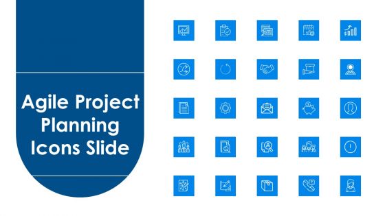 Agile Project Planning Icons Slide Ppt Infographic Template Clipart PDF