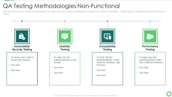 Agile Quality Control Framework IT QA Testing Methodologies Nonfunctional Information PDF Agile Quality Control Framework IT QA Testing Methodologies Nonfunctional Information PDF