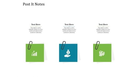Agile Service Delivery Model Post It Notes Slides PDF