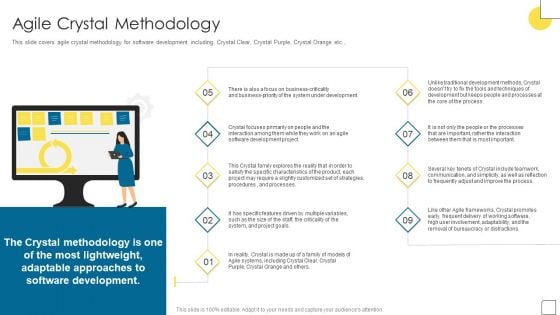 Agile Software Programming Module For IT Agile Crystal Methodology Portrait PDF