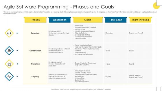 Agile Software Programming Module For IT Agile Software Programming Phases Portrait PDF