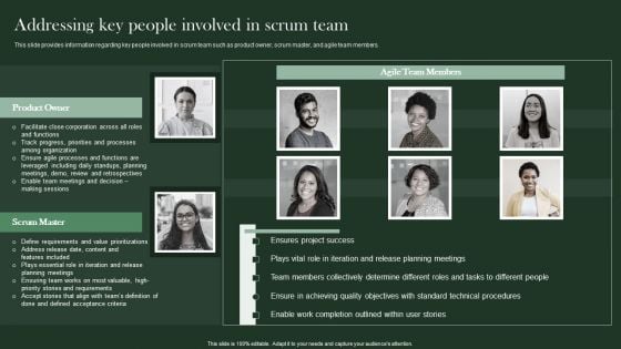 Agile Supported Software Advancement Playbook Addressing Key People Involved In Scrum Team Structure PDF Agile Supported Software Advancement Playbook Addressing Key People Involved In Scrum Team Structure PDF