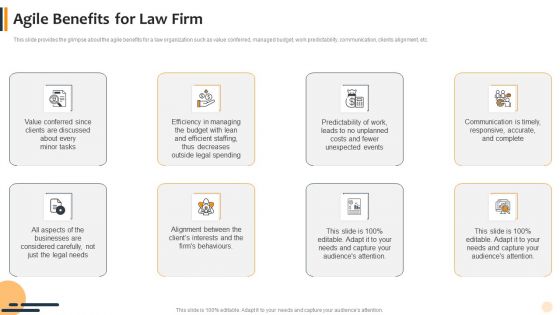 Agile Technique To Lawful Pitch And Proposals IT Agile Benefits For Law Firm Professional PDF