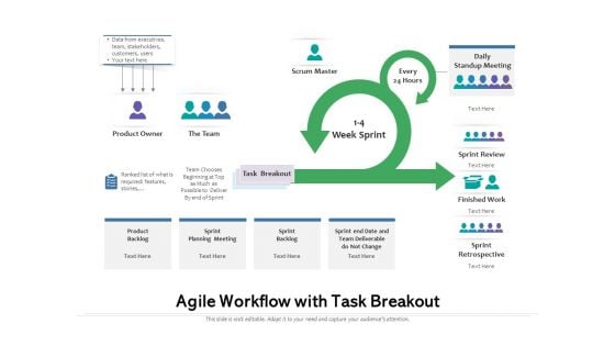 Agile Workflow With Task Breakout Ppt PowerPoint Presentation Layouts Graphics Template PDF