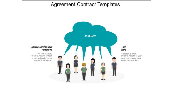 Agreement Contract Templates Ppt PowerPoint Presentation Ideas Structure Cpb