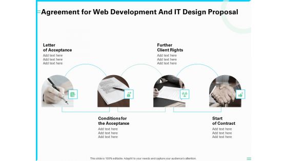 Agreement For Web Development And IT Design Proposal Ppt PowerPoint Presentation Slide PDF