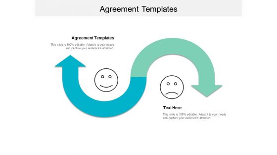 Agreement Templates Ppt PowerPoint Presentation Icon Background Image Cpb