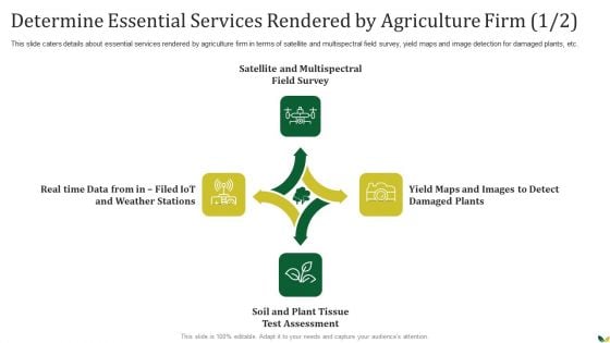 Agribusiness Determine Essential Services Rendered By Agriculture Firm Designs PDF