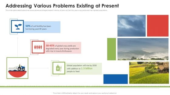 Agribusiness Startup Addressing Various Problems Existing At Present Graphics PDF Agribusiness Startup Addressing Various Problems Existing At Present Graphics PDF