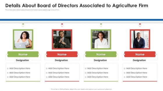 Agribusiness Startup Details About Board Of Directors Associated To Agriculture Firm Mockup PDF Agribusiness Startup Details About Board Of Directors Associated To Agriculture Firm Mockup PDF