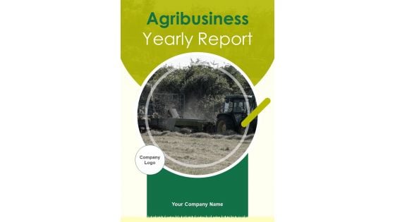 Agribusiness Yearly Report One Pager Documents Agribusiness Yearly Report One Pager Documents